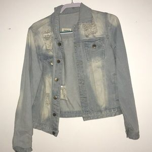 Light wash jean jacket